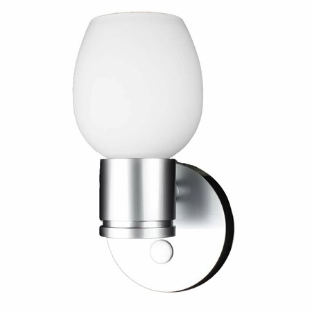 LUNASEA LIGHTING Lunasea LED Wall Light, Brushed Nickel, Tulip Glass LLB-33OW-81-OT